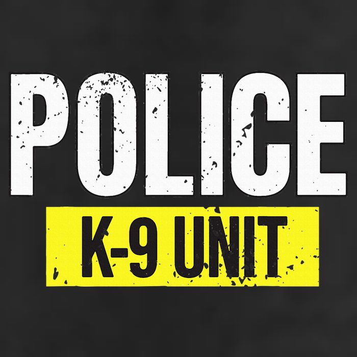 K9 Police Unit Dog Canine Officer 7 Panel Mesh Trucker Snapback Hat
