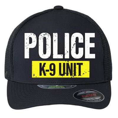 K9 Police Unit Dog Canine Officer Flexfit Unipanel Trucker Cap