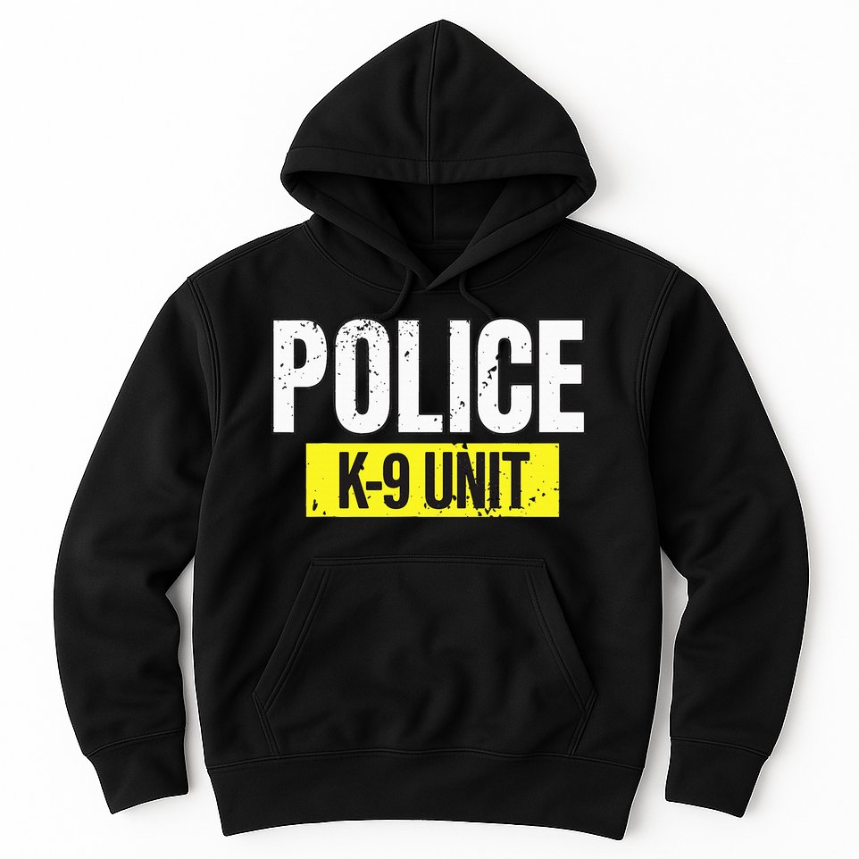K9 Police Unit Dog Canine Officer Hoodie