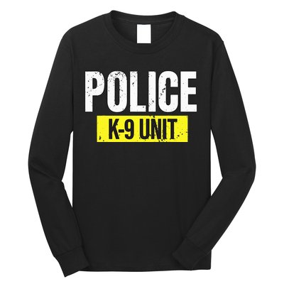 K9 Police Unit Dog Canine Officer Long Sleeve Shirt