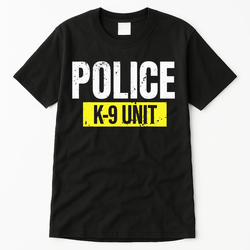K9 Police Unit Dog Canine Officer Tall T-Shirt