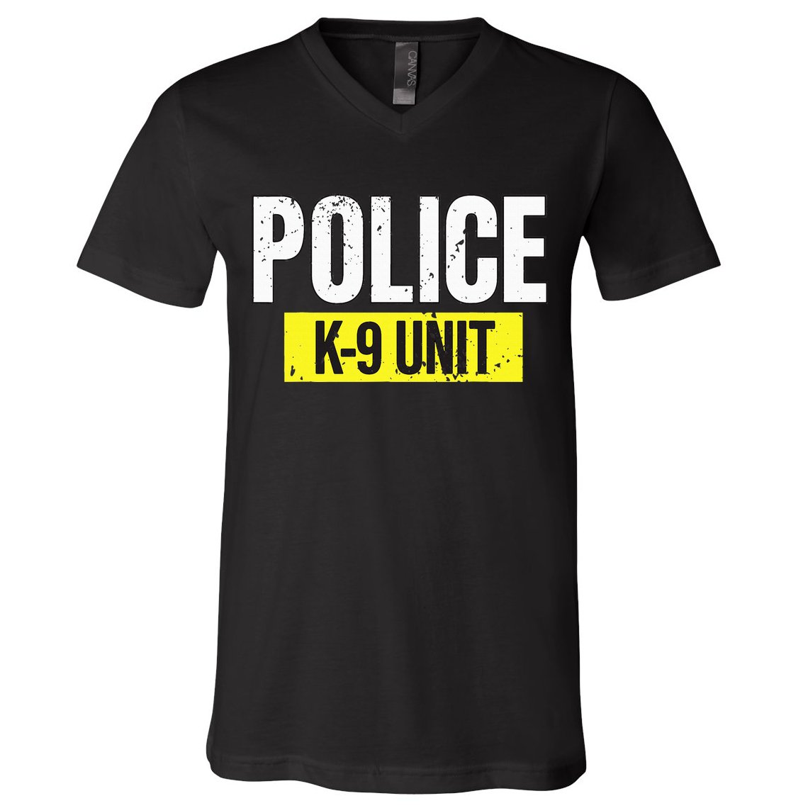 K9 Police Unit Dog Canine Officer V-Neck T-Shirt