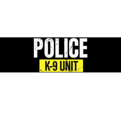 K9 Police Unit Dog Canine Officer Bumper Sticker