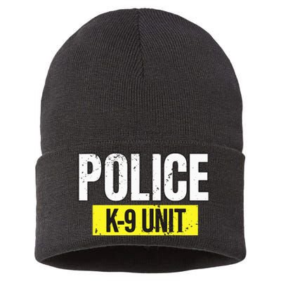 K9 Police Unit Dog Canine Officer Sustainable Knit Beanie