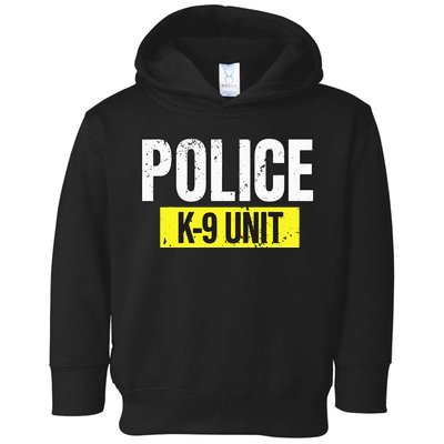 K9 Police Unit Dog Canine Officer Toddler Hoodie
