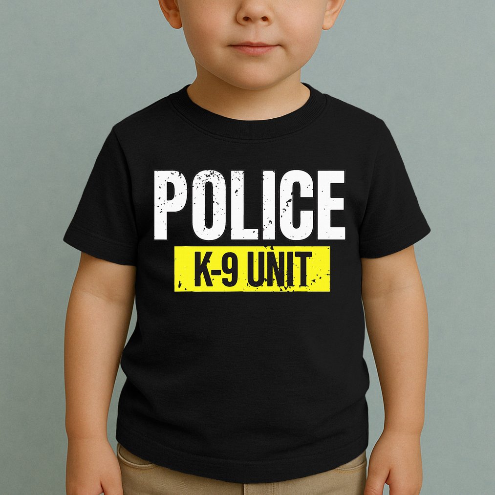 K9 Police Unit Dog Canine Officer Toddler T-Shirt