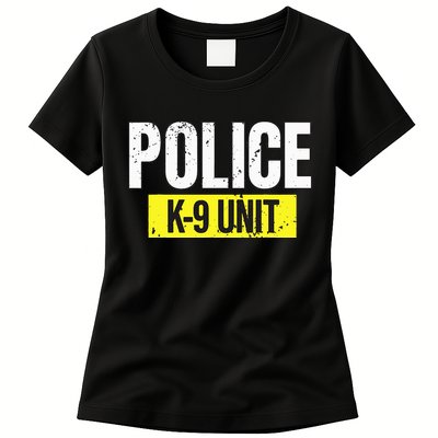 K9 Police Unit Dog Canine Officer Womens T-Shirt