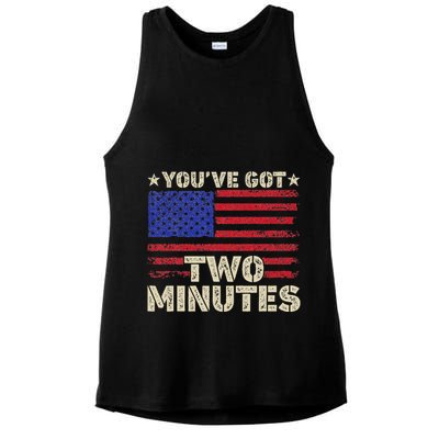 Kash Patel YouVe Got Two Minutes Interview Quote Humor Ladies PosiCharge Tri-Blend Wicking Tank