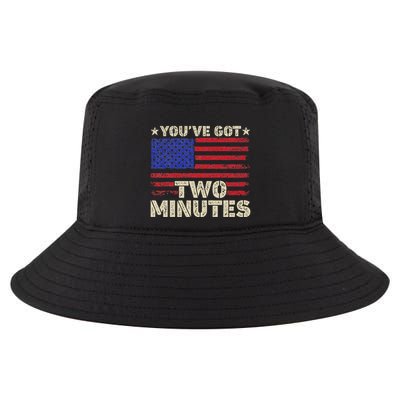 Kash Patel YouVe Got Two Minutes Interview Quote Humor Cool Comfort Performance Bucket Hat