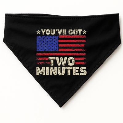 Kash Patel YouVe Got Two Minutes Interview Quote Humor USA-Made Doggie Bandana