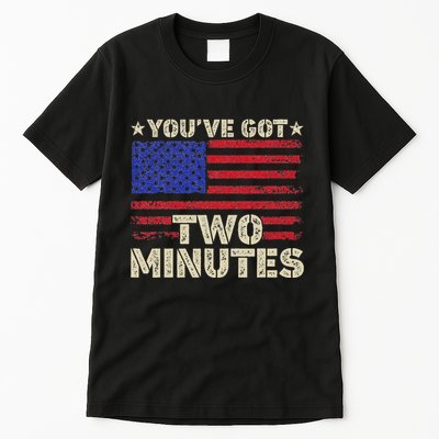 Kash Patel YouVe Got Two Minutes Interview Quote Humor Tall T-Shirt
