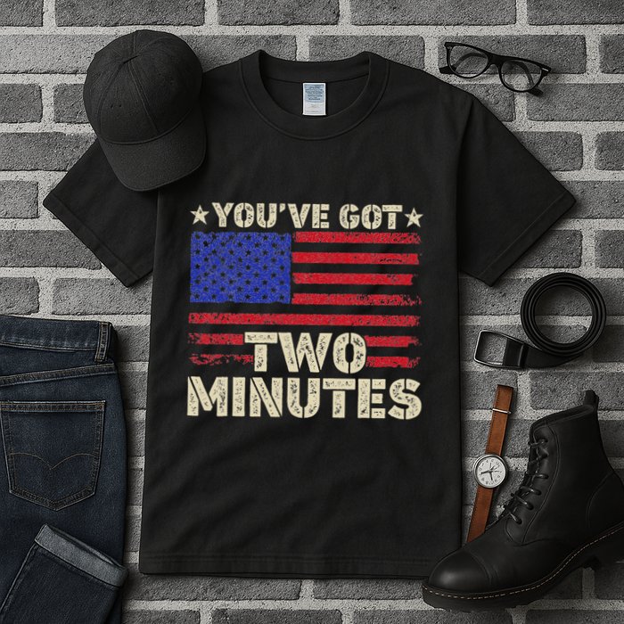 Kash Patel YouVe Got Two Minutes Interview Quote Humor Tall T-Shirt
