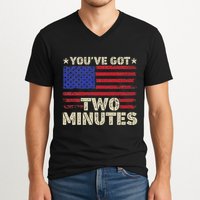 Kash Patel YouVe Got Two Minutes Interview Quote Humor V-Neck T-Shirt