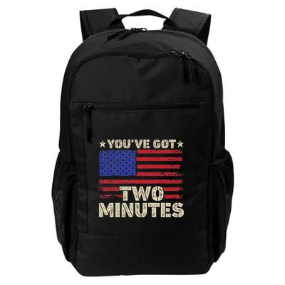 Kash Patel YouVe Got Two Minutes Interview Quote Humor Backpack