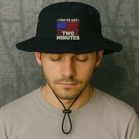 Kash Patel YouVe Got Two Minutes Interview Quote Humor Bucket Hat