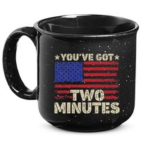 Kash Patel YouVe Got Two Minutes Interview Quote Humor 15oz Campfire Ceramic Mug