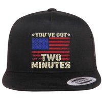 Kash Patel YouVe Got Two Minutes Interview Quote Humor Flat Bill Trucker Hat