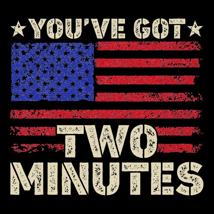 Kash Patel YouVe Got Two Minutes Interview Quote Humor Flat Bill Trucker Hat