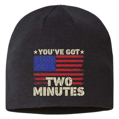 Kash Patel YouVe Got Two Minutes Interview Quote Humor Sustainable Beanie