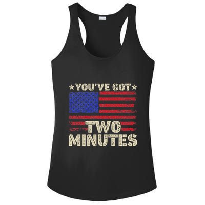 Kash Patel YouVe Got Two Minutes Interview Quote Humor Ladies PosiCharge Competitor Racerback Tank