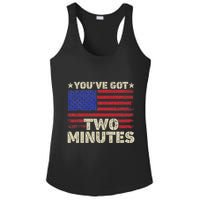 Kash Patel YouVe Got Two Minutes Interview Quote Humor Ladies PosiCharge Competitor Racerback Tank