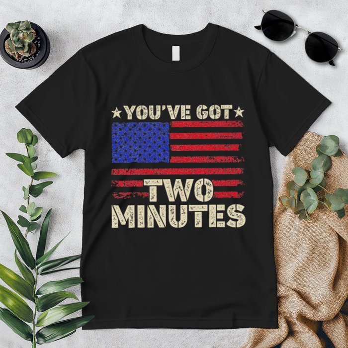 Kash Patel YouVe Got Two Minutes Interview Quote Humor Premium T-Shirt