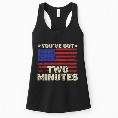 Kash Patel YouVe Got Two Minutes Interview Quote Humor Womens Tank Top