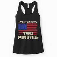 Kash Patel YouVe Got Two Minutes Interview Quote Humor Womens Tank Top