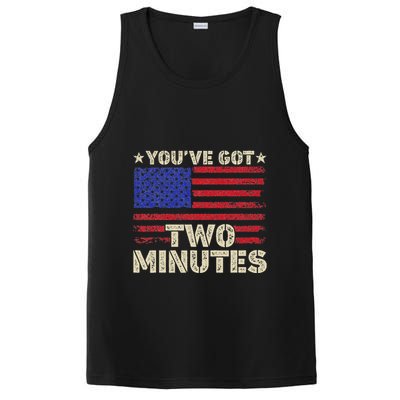 Kash Patel YouVe Got Two Minutes Interview Quote Humor PosiCharge Competitor Tank