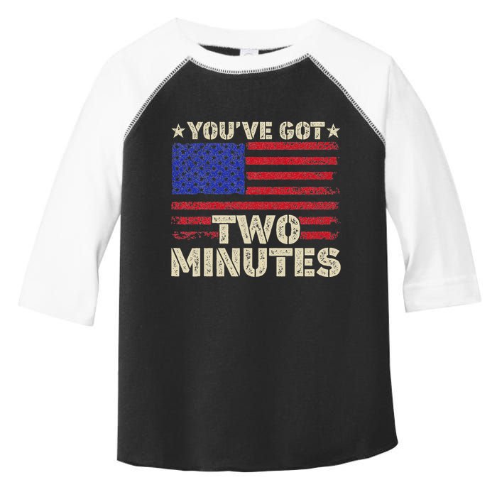 Kash Patel YouVe Got Two Minutes Interview Quote Humor Toddler Fine Jersey T-Shirt
