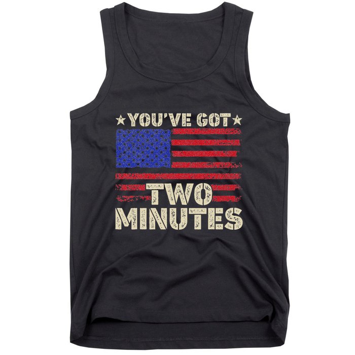 Kash Patel YouVe Got Two Minutes Interview Quote Humor Tank Top