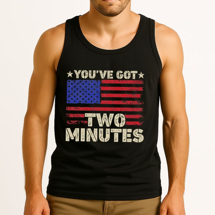 Kash Patel YouVe Got Two Minutes Interview Quote Humor Tank Top