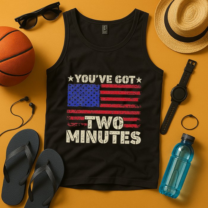 Kash Patel YouVe Got Two Minutes Interview Quote Humor Tank Top
