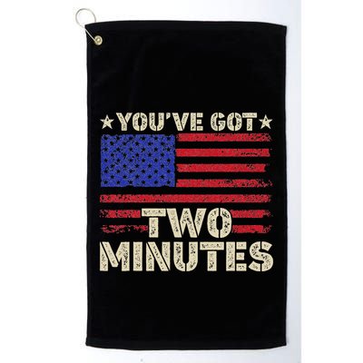 Kash Patel YouVe Got Two Minutes Interview Quote Humor Golf Towel