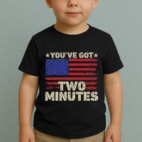 Kash Patel YouVe Got Two Minutes Interview Quote Humor Toddler T-Shirt