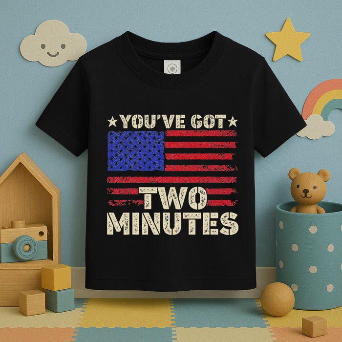 Kash Patel YouVe Got Two Minutes Interview Quote Humor Toddler T-Shirt