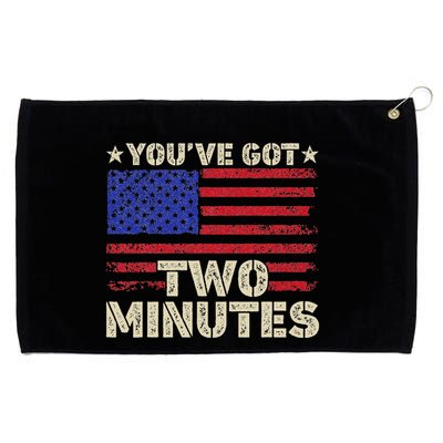 Kash Patel YouVe Got Two Minutes Interview Quote Humor Grommeted Golf Towel