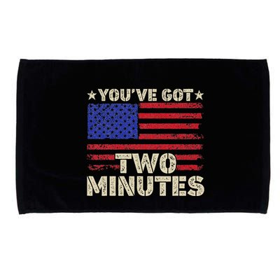 Kash Patel YouVe Got Two Minutes Interview Quote Humor Microfiber Hand Towel