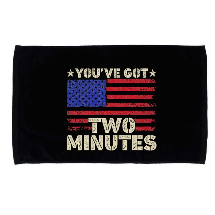 Kash Patel YouVe Got Two Minutes Interview Quote Humor Microfiber Hand Towel