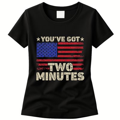 Kash Patel YouVe Got Two Minutes Interview Quote Humor Womens T-Shirt