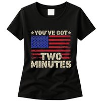 Kash Patel YouVe Got Two Minutes Interview Quote Humor Womens T-Shirt
