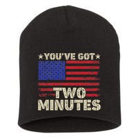 Kash Patel YouVe Got Two Minutes Interview Quote Humor Short Acrylic Beanie