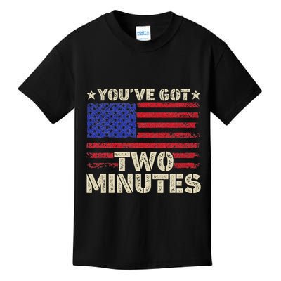 Kash Patel YouVe Got Two Minutes Interview Quote Humor Kids T-Shirt