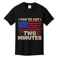 Kash Patel YouVe Got Two Minutes Interview Quote Humor Kids T-Shirt