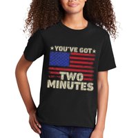 Kash Patel YouVe Got Two Minutes Interview Quote Humor Kids T-Shirt