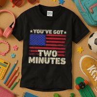 Kash Patel YouVe Got Two Minutes Interview Quote Humor Kids T-Shirt