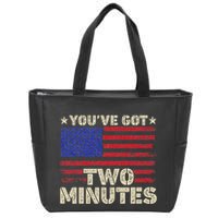 Kash Patel YouVe Got Two Minutes Interview Quote Humor Zip Tote Bag