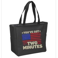 Kash Patel YouVe Got Two Minutes Interview Quote Humor Zip Tote Bag