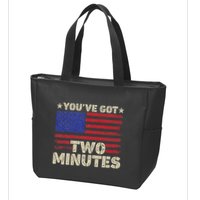 Kash Patel YouVe Got Two Minutes Interview Quote Humor Zip Tote Bag