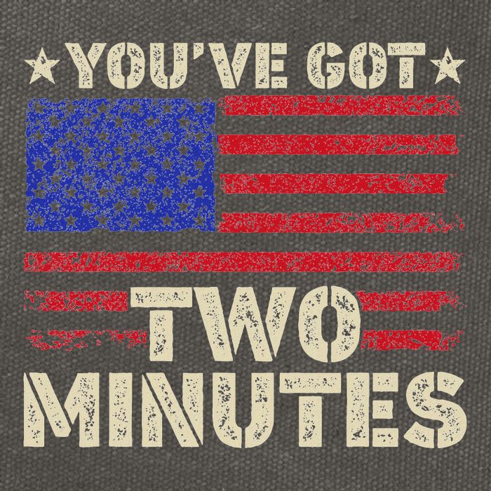Kash Patel YouVe Got Two Minutes Interview Quote Humor Cotton Canvas Backpack